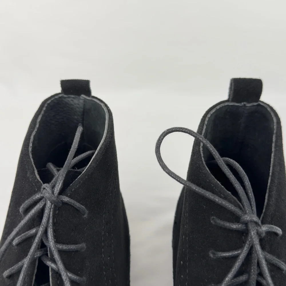 Bruno Marc Black Suede Wingtip Chukka Boots Men Sz 11
